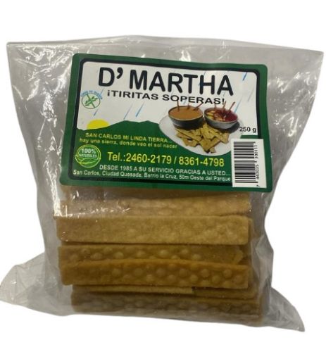 Imagen de TORTILLAS D'MARTHA TOSTADAS TIRITAS SOPERAS 25000.00 G