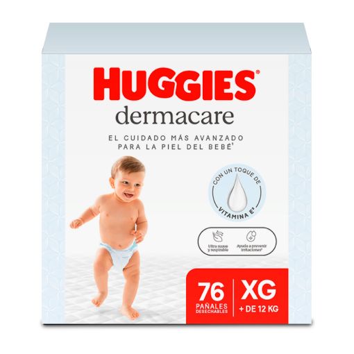 Imagen de PAÑAL HUGGIES DERMACARE DESECHABLE TALLA XG|4 76.00 UND