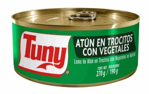 Imagen de ATÚN TUNY LOMO EN TROCITOS CON VEGETALES EN ACEITE 270.00 G
