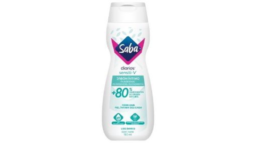 Imagen de JABÓN LÍQUIDO ÍNTIMO SABA SENSITI-V 180.00 ML