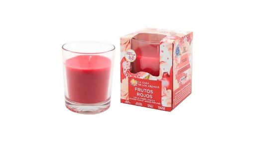 Imagen de VELA LA CASA DE LOS AROMAS PERFUMADA FRUTOS ROJOS 140.00 G