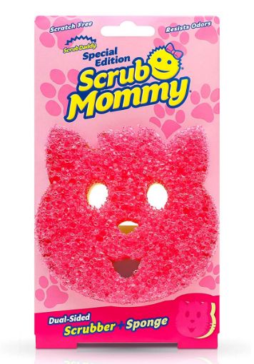 Imagen de ESPONJA SCRUB DADDY DOBLE CARA MOMMY CARA GATO 1.00 UND