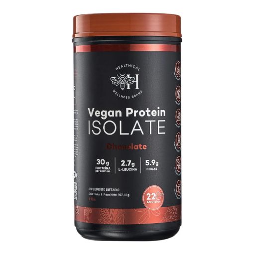 Imagen de PROTEÍNA HEALTHICAL VEGANA ISOLATE CHOCOLATE  907.10 G