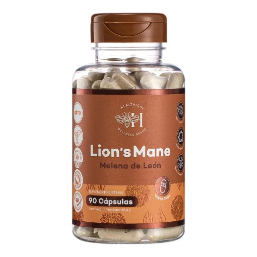 Imagen de SUPLEMENTO HEALTHICAL  MELENA DE LEÓN EN CÁPSULAS 90.00 UND