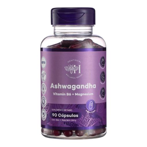 Imagen de SUPLEMENTO HEALTHICAL ASHWAGANDHA  EN CÁPSULAS 90 UND