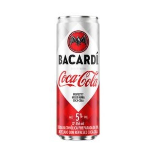 Imagen de BEBIDA ALCOHÓLICA COCA COLA CON BACARDÍ LATA 355 ML