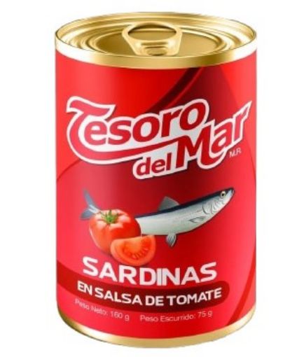 Imagen de SARDINA TESORO DEL MAR EN SALSA DE TOMATE 75 G