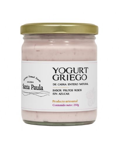 Imagen de YOGURT GRIEGO SANTA PAULA DE CABRA SABOR FRUTOS ROJOS SIN AZÚCAR 230.00 G