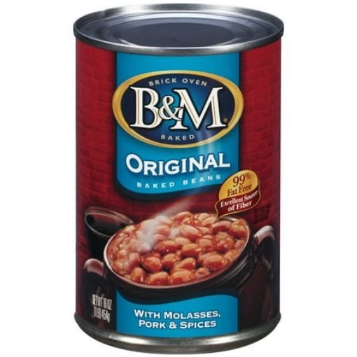 Imagen de FRIJOL B&M ORIGINAL ENTERO HORNEADO LATA 454.00 G