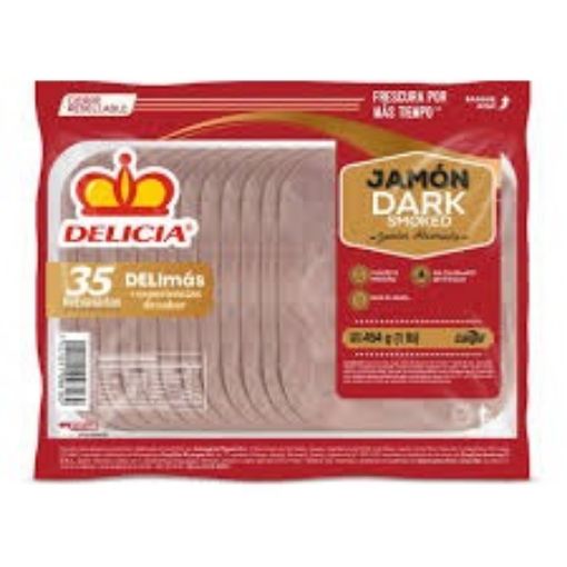 Imagen de JAMON DELICIA DE CERDO AHUMADO 454.00 G