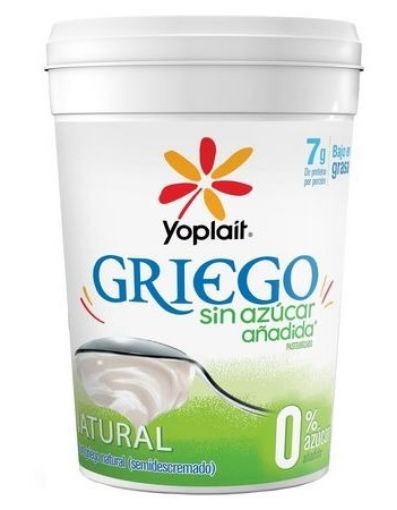 Imagen de YOGURT YOPLAIT GRIEGO NATURAL SIN AZÚCAR AÑADIDA 490.00 G