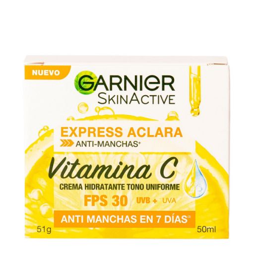 Imagen de CREMA FACIAL GARNIER SKINACTIVE EXPRESS ACLARA VITAMINA C 50.00 ML