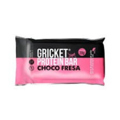 Imagen de BARRA DE PROTEÍNA GRICKET DE GRILLO SABOR CHOCO FRESA 60.00 G