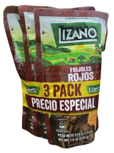 Imagen de OFERTA FRIJOLES LIZANO ROJOS MOLIDOS 3 PACK 630.00 G