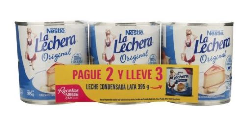 Imagen de OFERTA LA LECHERA LECHE CONDENSADA PAGUE 2 Y LLEVE 3 395 G 