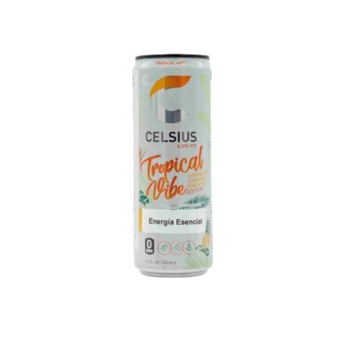 Imagen de BEBIDA SPARKLING CELSIUS SABOR PIÑA CARAMBOLA SIN AZUCAR 355.00 ML