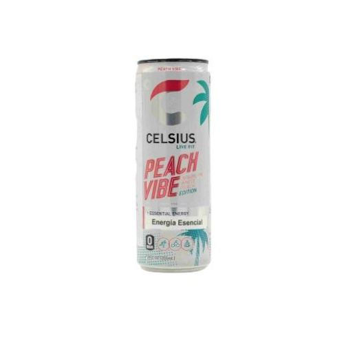 Imagen de BEBIDA SPARKLING CELSIUS SABOR MELOCOTÓN SIN AZUCAR 355.00 ML