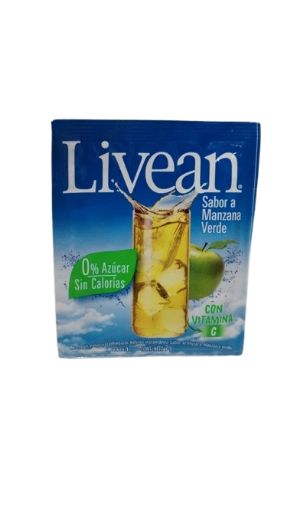 Imagen de BEBIDA LIVEAN EN POLVO 0 AZÚCAR SABOR MANZANA VERDE 7.00 G