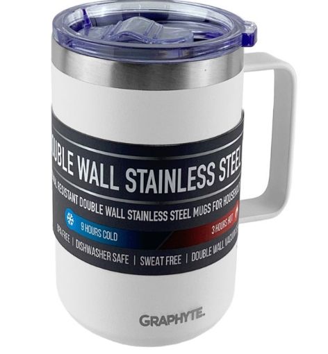 Imagen de TAZA TERMICA GRAPHYTE ACERO INOXIDABLE 1 UND