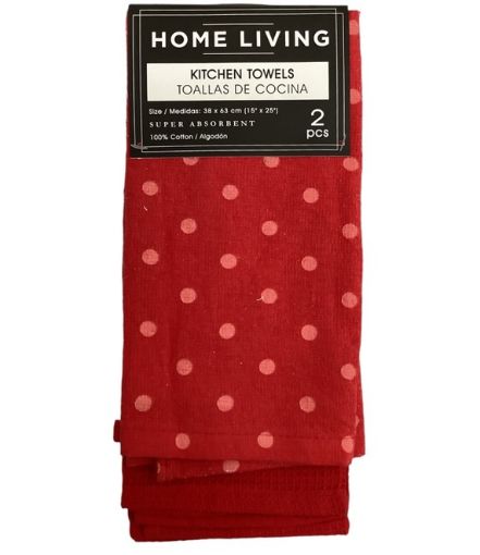 Imagen de JUEGO DE PAÑOS PARA COCINA HOME LIVING 2 UND 1 UND