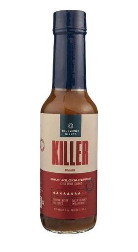 Imagen de SALSA EXTRA PICANTE BLUE ZONE KILLER BOTELLA  155.00 G