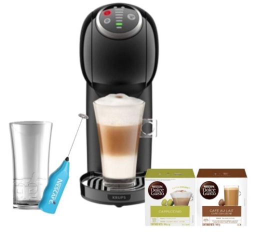 Imagen de OFERTA NESTLÉ -MÁQUINA GENIO PARA CAFÉ+2 CÁPSULAS,VASO Y ESPUMADOR 