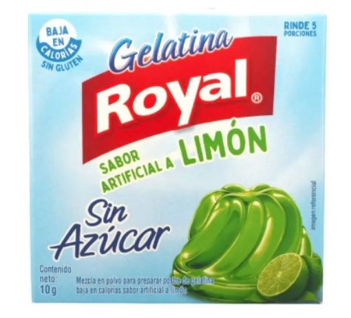 Imagen de GELATINA ROYAL LIMÓN SIN AZUCAR CAJITA 10.00 G
