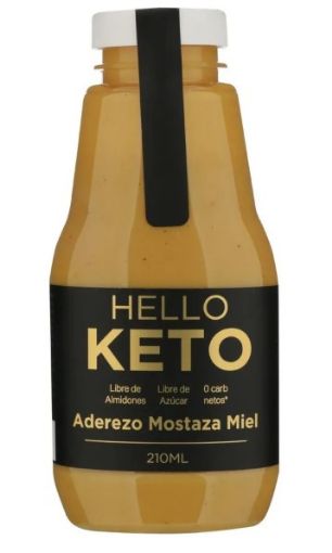 Imagen de ADEREZO MOSTAZA HELLO  KETO 210 ML