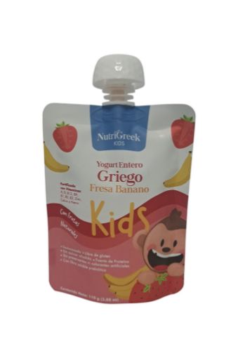 Imagen de YOGURT GRIEGO NUTRI GREEK KIDS FRESA BANANO 110.00 G