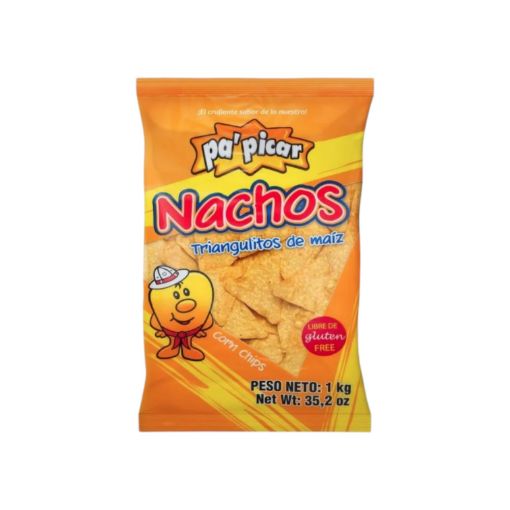 Imagen de NACHOS PA'PICAR TRIANGULITOS DE MAÍZ SABOR BARBACOA  1000.00 G