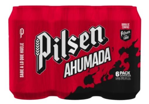 Imagen de CERVEZA PILSEN AHUMADA 350 ML X 6 UND 