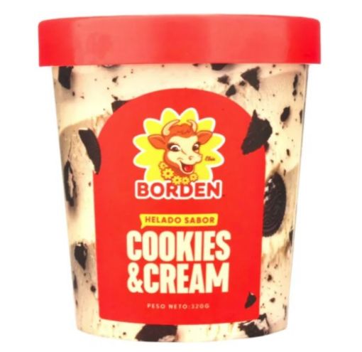 Imagen de HELADO BORDEN COOKIES & CREAM 320.00 G