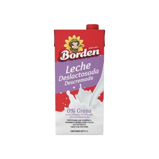 Imagen de LECHE DESLACTOSADA DESCREMADA BORDEN 0% GRASA  1000.00 ML